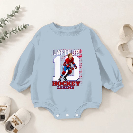 Discover Guy Lafleur 10 Canadian Hockey Legend Classic Baby Romper Sweatshirts