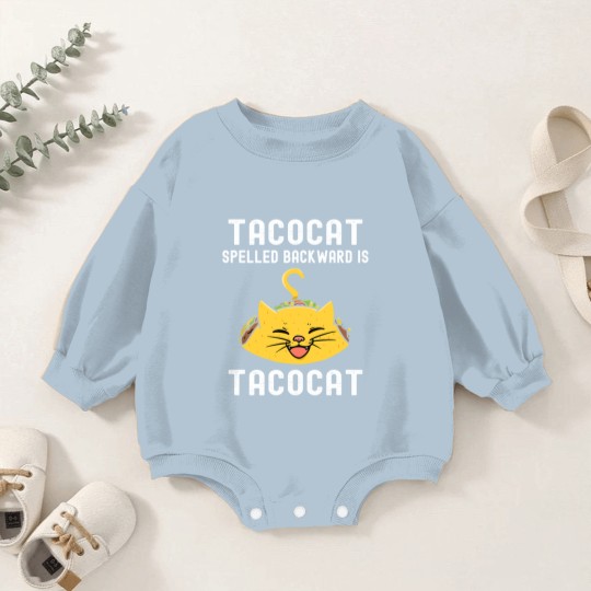 Discover Tacocat Spelled Backward Is Tacocat Lover Cat & Taco Baby Romper Sweatshirts