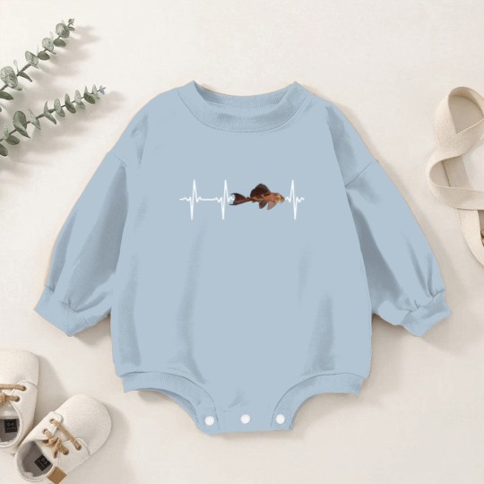 Discover Plecostomus Heartbeat Baby Romper Sweatshirts