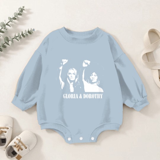 Discover GLORIA & DOROTHY Stencil - Feminism - Baby Romper Sweatshirts