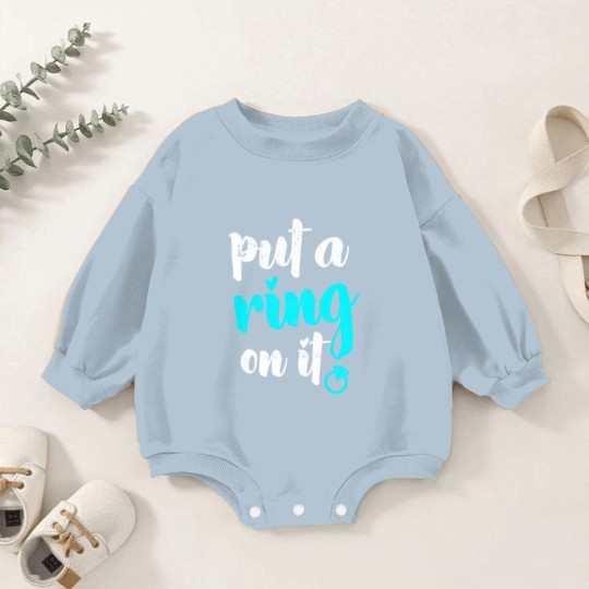 Discover Put a ring on it Baby Romper Sweatshirts