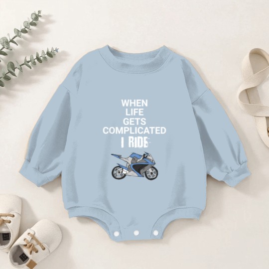 Discover Motorcycle Biker quotes Baby Romper Sweatshirts