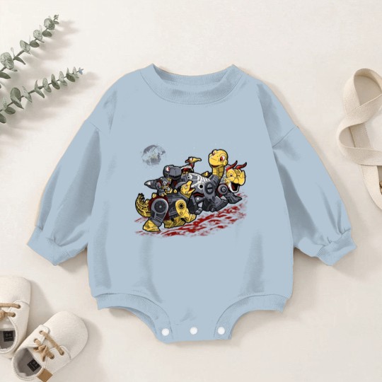 Discover Bots Before Time - Dinosaur - Baby Romper Sweatshirts