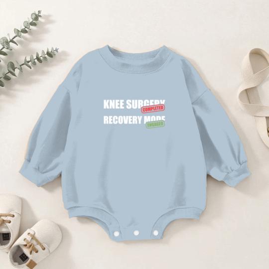 Discover Knee Surgery Completed Recovery Mode Knee Replacement Baby Romper Sweatshirts