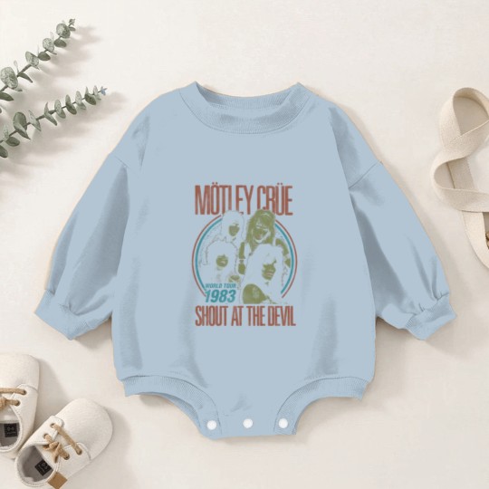 Discover Motley Crue Vintage World Tour Rock Metal Baby Romper Sweatshirts Baby Romper Sweatshirts