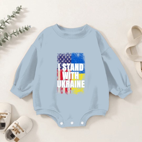 Discover Ukrainian Lover I Stand With Ukraine Baby Romper Sweatshirts