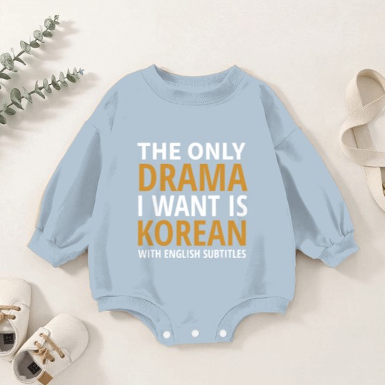Discover I Watch Kdrama Baby Romper Sweatshirts