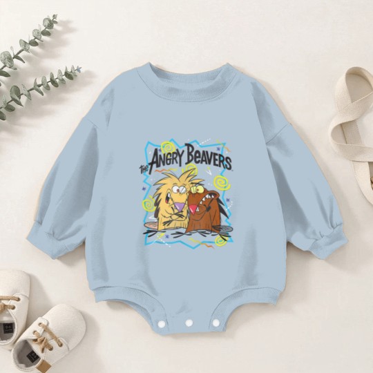 Discover Beaver Liquor Baby Romper Sweatshirts Nick 90s The Angry Beavers Insane Humorous