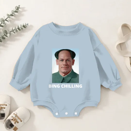 Discover John Xina Bing Shi Ling Ice-cream meme - Bing Shi Ling - Baby Romper Sweatshirts