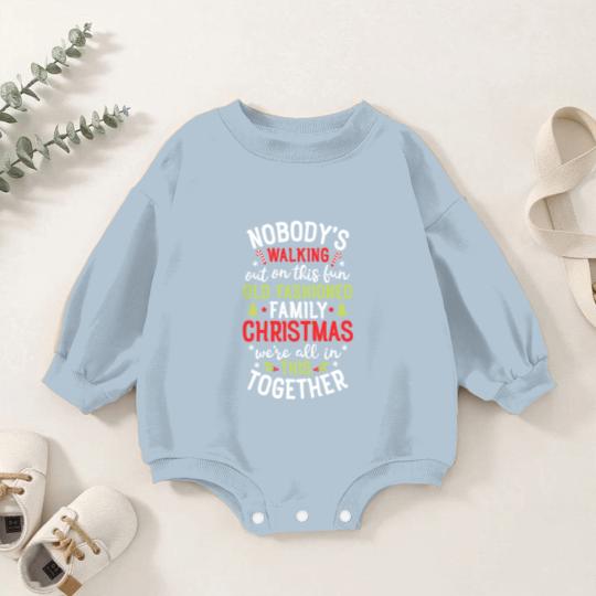 Discover Nobody's Walking Out On This Fun Old Family Christmas Xmas Baby Romper Sweatshirts