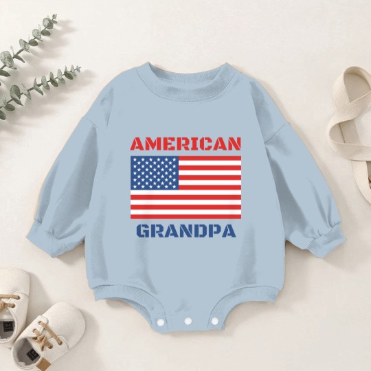 Discover American Grandpa Baby Romper Sweatshirts