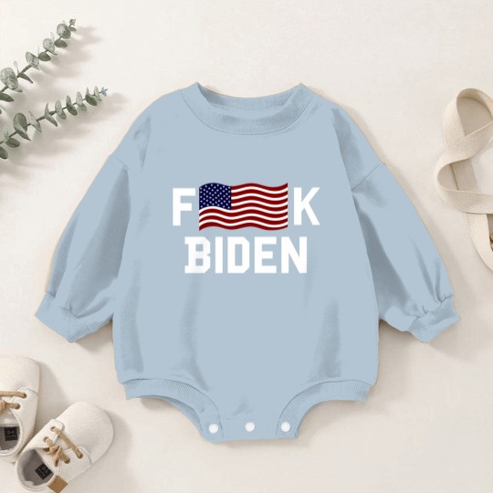 Discover Anti Joe Biden F American Falg K Biden Baby Romper Sweatshirts