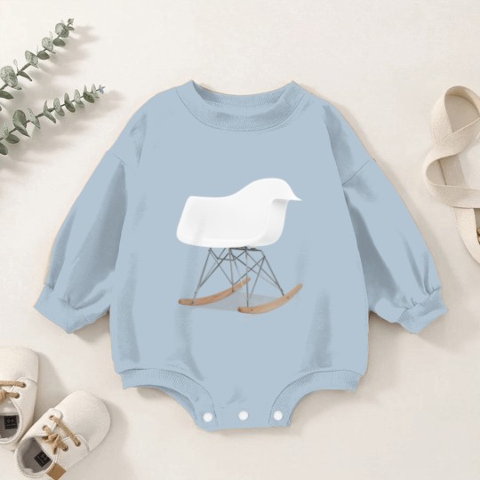 Discover Vintage furniture eames molded plastic armchair rocker - Funny - Baby Romper Sweatshirts