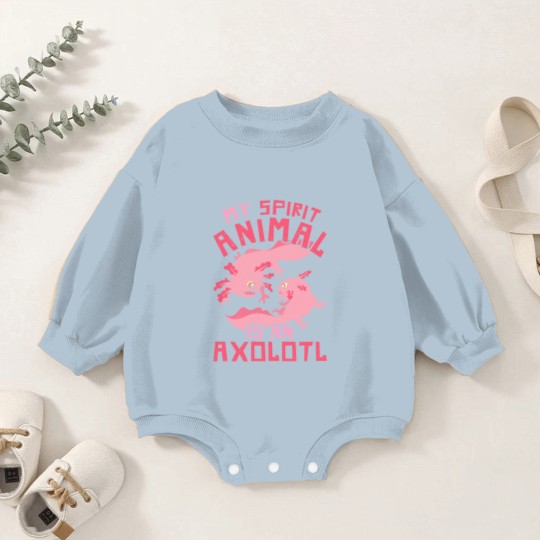 Discover Axolotl Mexican Salamander Pet My Spirit Animal Is An Axolotl Baby Romper Sweatshirts