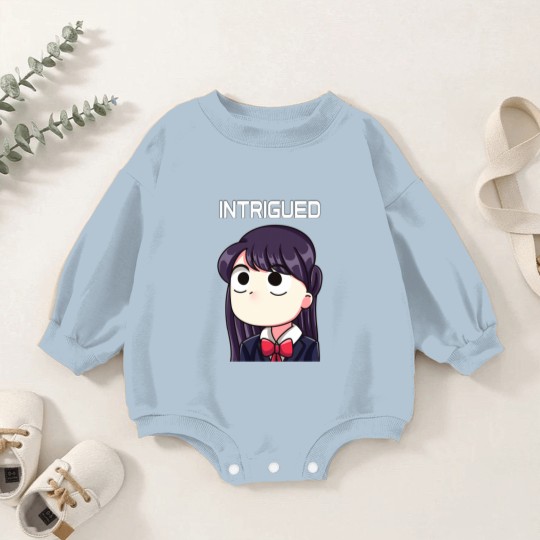 Discover Komi Can't Communicate - intrigued - Komi Cant Communicate - Baby Romper Sweatshirts