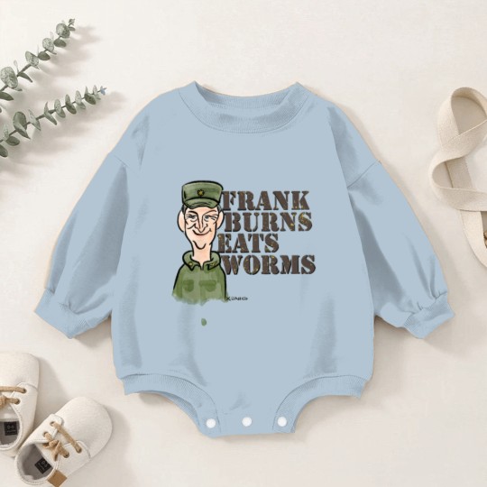 Discover Frank Burns Eats Worms - Mash - Baby Romper Sweatshirts