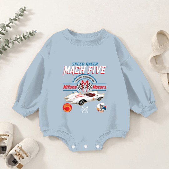 Discover Speed Racer Mach 5 Mifune Motors Baby Romper Sweatshirts
