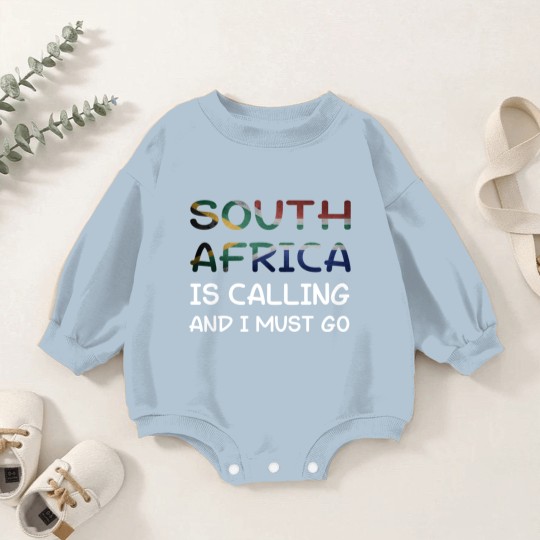 Discover South Africa is calling and I must go - South Africa - Baby Romper Sweatshirts