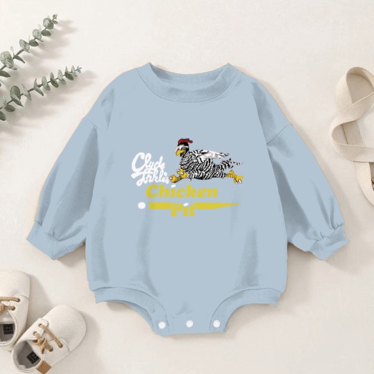 Discover Clyde Forkles Chicken Pit Gift Baby Romper Sweatshirts