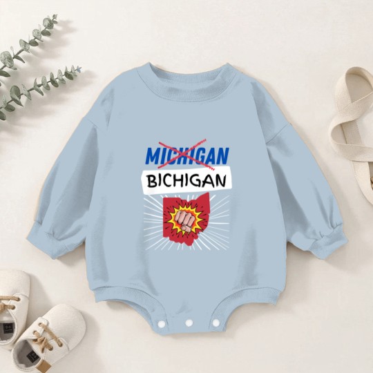 Discover Michigan Bichigan - Ohio State Football - Baby Romper Sweatshirts