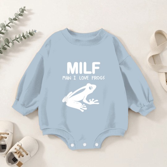 Discover man i love frogs - Man I Love Frogs - Baby Romper Sweatshirts
