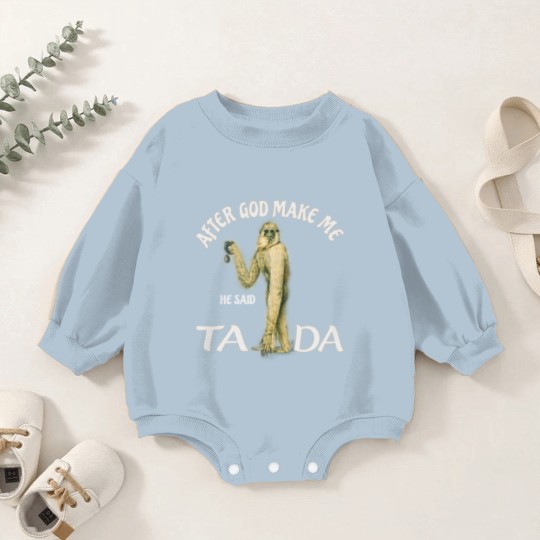 Discover Gibbon Long-arm Monkey - Ta Da Baby Romper Sweatshirts