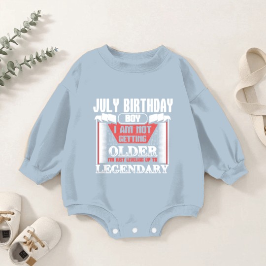 Discover July Birthday Kings Gift Idea Baby Romper Sweatshirts
