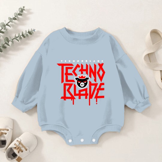 Discover Technoblade Pig Baby Romper Sweatshirts, RIP Technoblade Baby Romper Sweatshirts, Technoblade Never Dies Baby Romper Sweatshirts