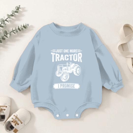 Discover Farmer Just One More Tractor I Promise Gift Baby Romper Sweatshirts