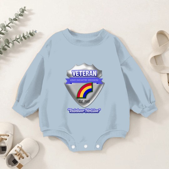 Discover Veteran 42nd Infantry Division Baby Romper Sweatshirts