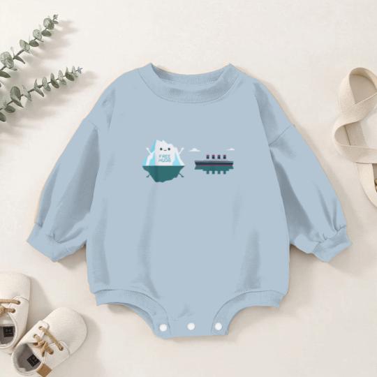 Discover Retro Funny Titanic Cruise Ship Iceberg 1912 Cruis Baby Romper Sweatshirts