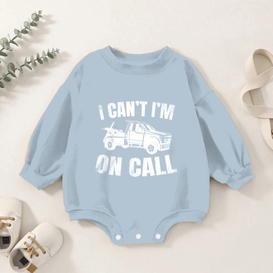 Discover Tow Truck Driver Wrecker Recovery Vehicle Baby Romper Sweatshirts