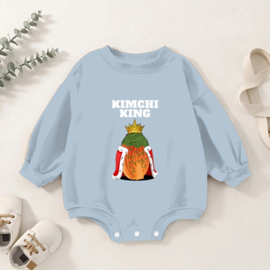 Discover Kimchi King | Mens Kimchi Lover Baby Romper Sweatshirts | Food Korean Kimchi Baby Romper Sweatshirts