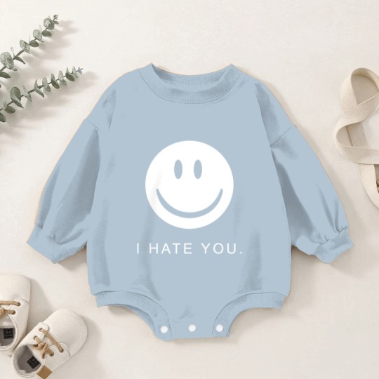 Discover I Hate You Face Gamer Hip-hop Juggalo Baby Romper Sweatshirts