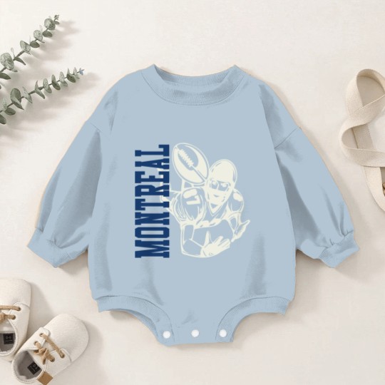Discover Montreal Football with Player Graphic - Montreal Football - Baby Romper Sweatshirts