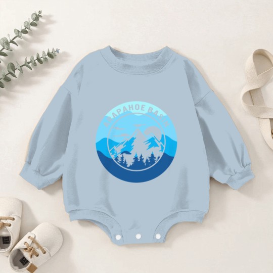 Discover Arapahoe Basin Baby Romper Sweatshirts, Skiing Gift Idea, Baby Romper Sweatshirts