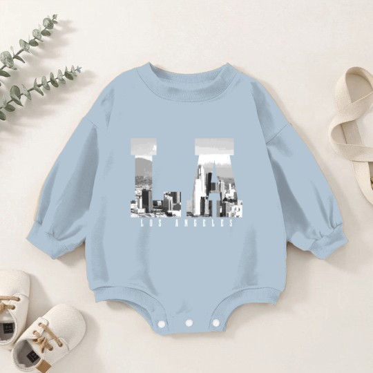 Discover Los Angeles California Skyline Baby Romper Sweatshirts