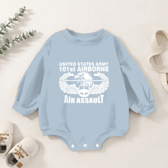 Discover 101st Army Airborne Air Assault eagle Baby Romper Sweatshirts