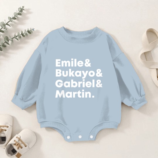 Discover Emile Bukayo Gabriel Martin Baby Romper Sweatshirts