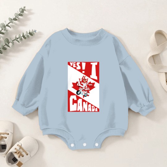 Discover Yes! I Canada - 1 - Duke Caboom Canadian Stuntman - Baby Romper Sweatshirts