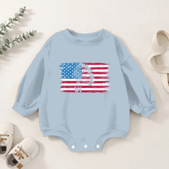 Discover Native American USA Indigenous People 4th Of July Baby Romper Sweatshirts