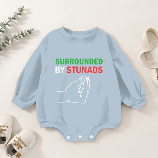 Discover Surrounded by Stunads Funny Italian Sayings Baby Romper Sweatshirts