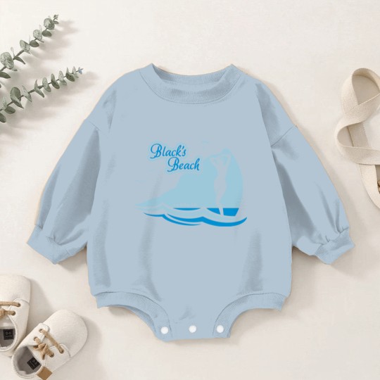 Discover Blacks Beach, La Jolla CA. Baby Romper Sweatshirts