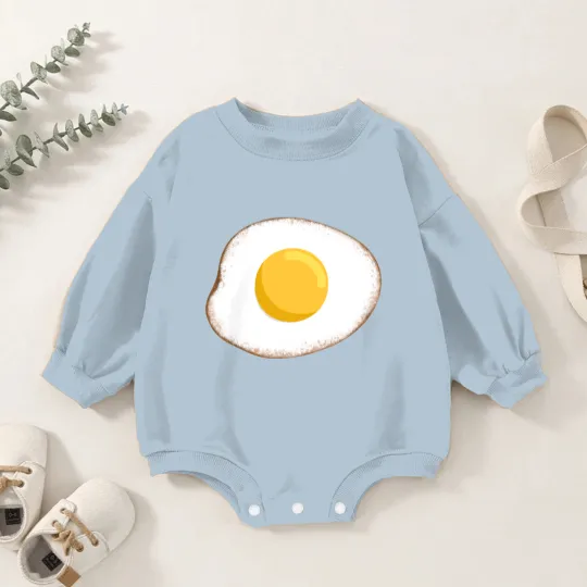 Discover Sunny Side Up Egg - Sunny Side Up Egg - Baby Romper Sweatshirts