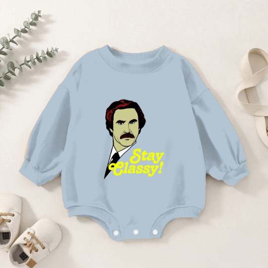 Discover Stay Classy! - Anchorman - Baby Romper Sweatshirts