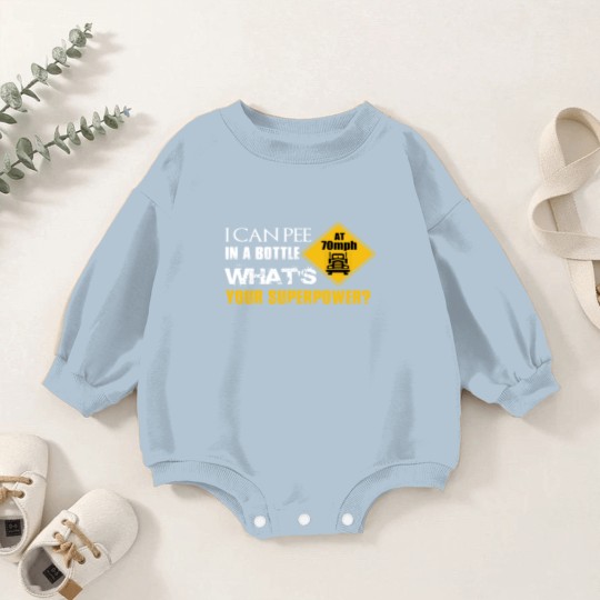 Discover I CAN PEE IN THE BOTTLE Baby Romper Sweatshirts