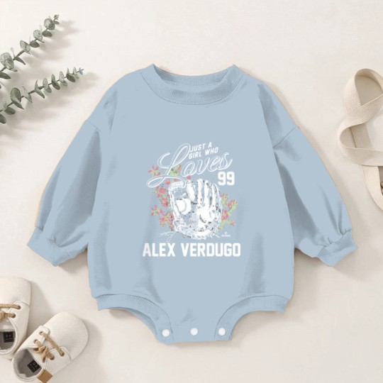 Discover Just A Girl Who Loves Alex Verdugo Baby Romper Sweatshirts