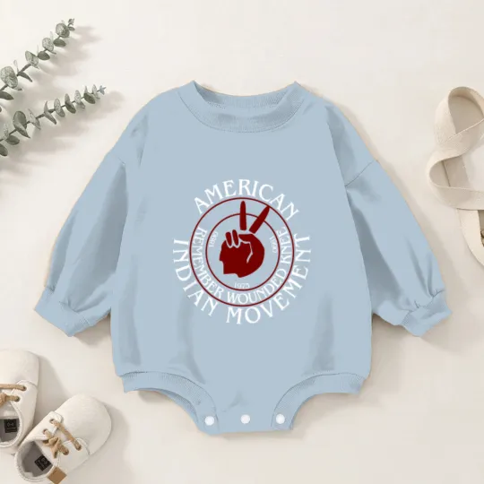 Discover American Indian Movement - American Indian Movement - Baby Romper Sweatshirts