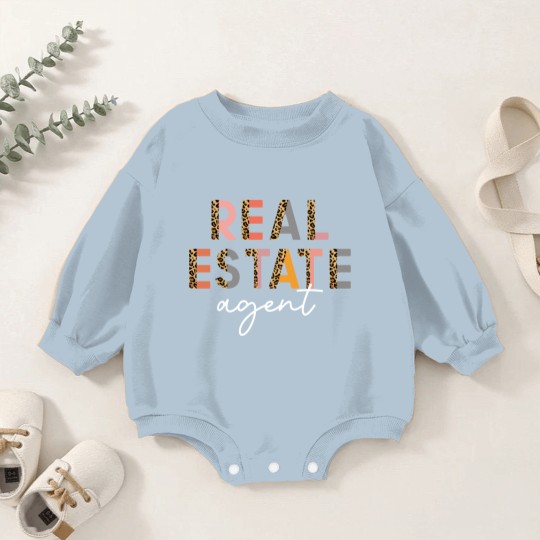 Discover REAL ESTATE AGENT Baby Romper Sweatshirts