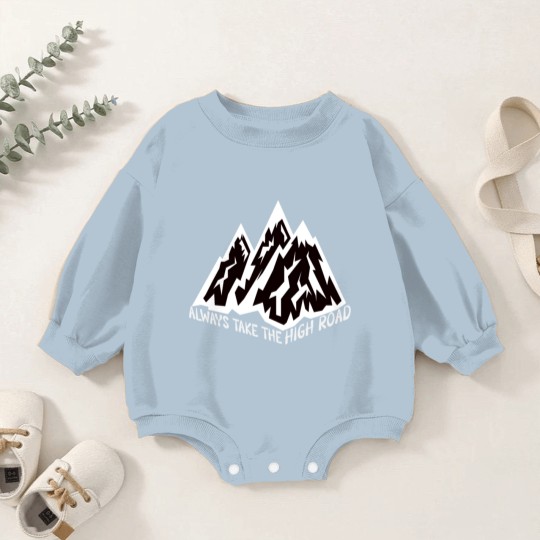 Discover ALWAYS TAKE THE HIGH ROAD Baby Romper Sweatshirts